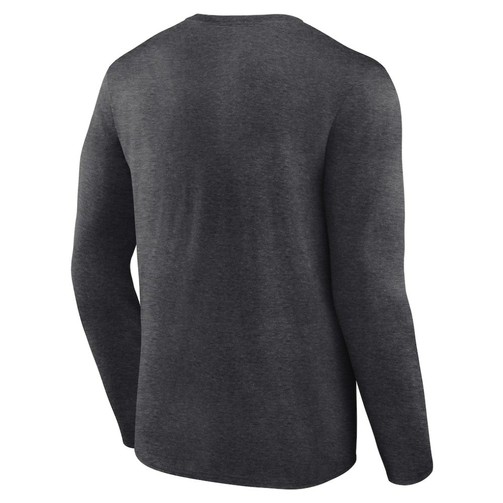 Chicago Cubs Monochrome Long Sleeve T-Shirt - Charcoal T-shirts