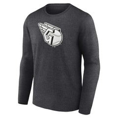 Cleveland Guardians Monochrome Long Sleeve T-Shirt - Charcoal T-shirts