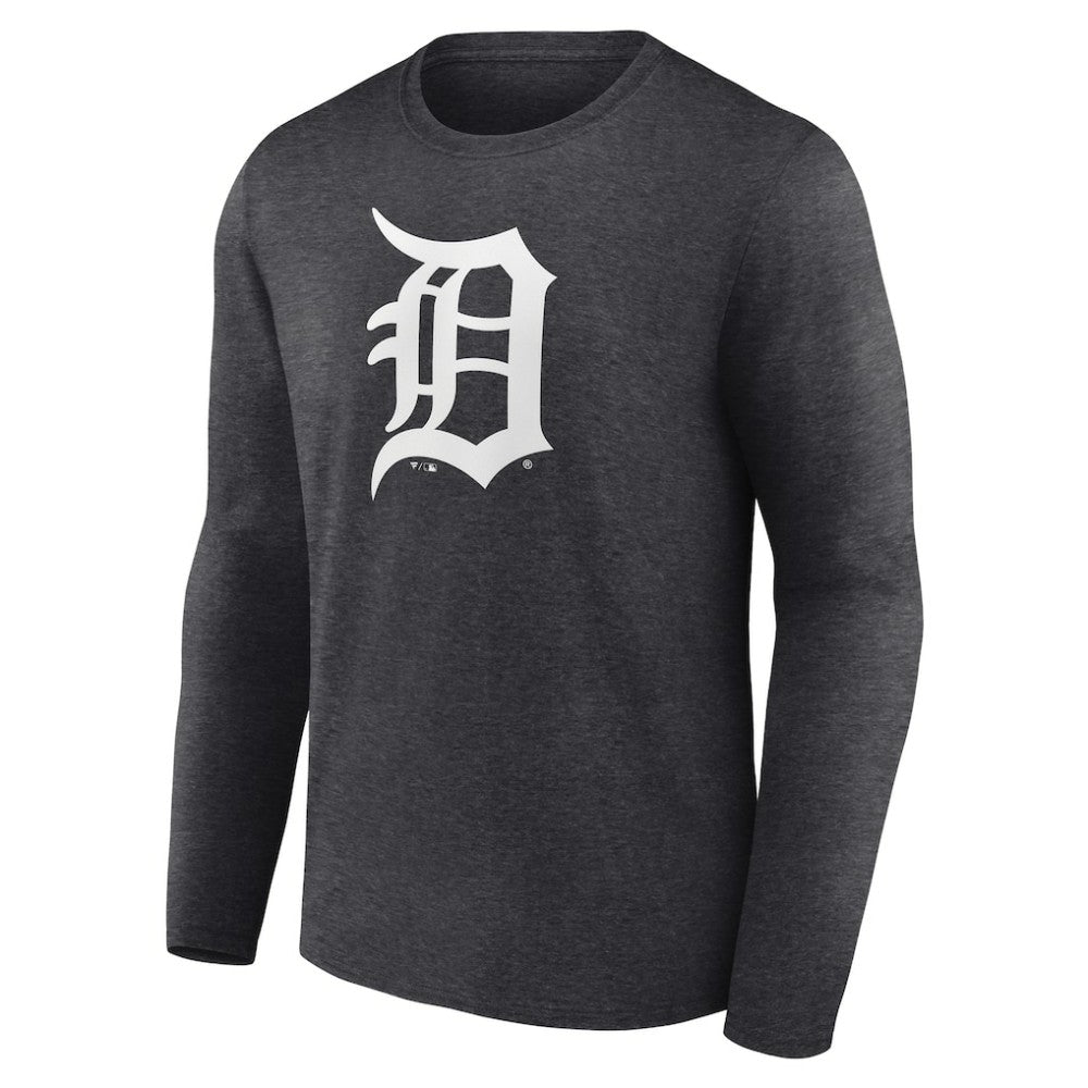 Detroit Tigers Monochrome Long Sleeve T-Shirt - Charcoal T-shirts