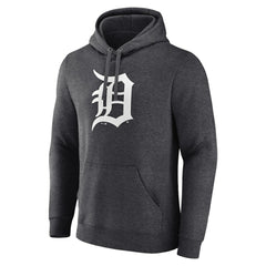 Detroit Tigers Monochrome Pullover Hoodie - Charcoal Hoodies