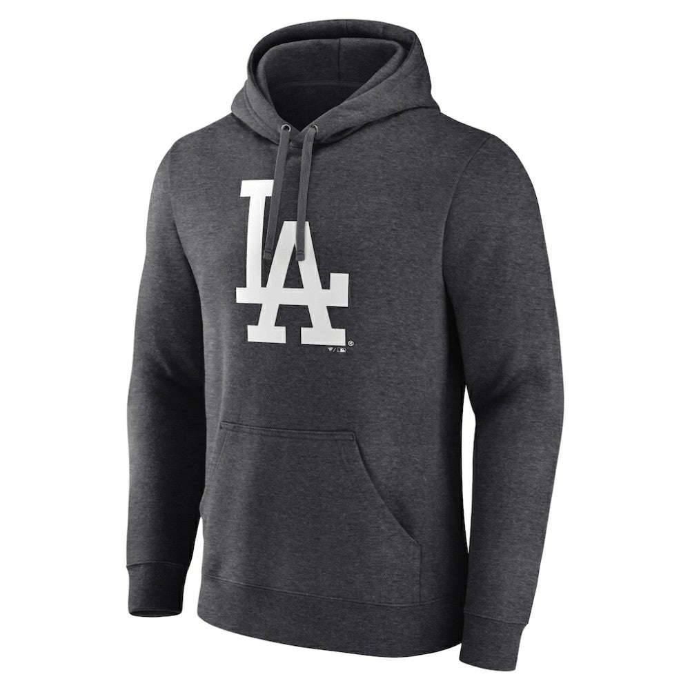 Los Angeles Dodgers Monochrome Pullover Hoodie - Charcoal Hoodies
