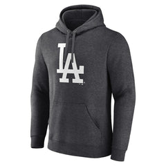 Los Angeles Dodgers Monochrome Pullover Hoodie - Charcoal Hoodies