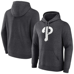 Philadelphia Phillies Monochrome Pullover Hoodie - Charcoal Hoodies