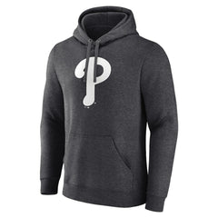 Philadelphia Phillies Monochrome Pullover Hoodie - Charcoal Hoodies