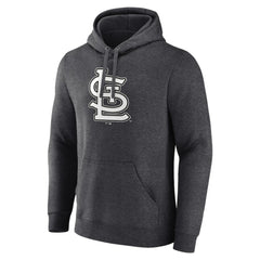 St. Louis Cardinals Monochrome Pullover Hoodie - Charcoal Hoodies