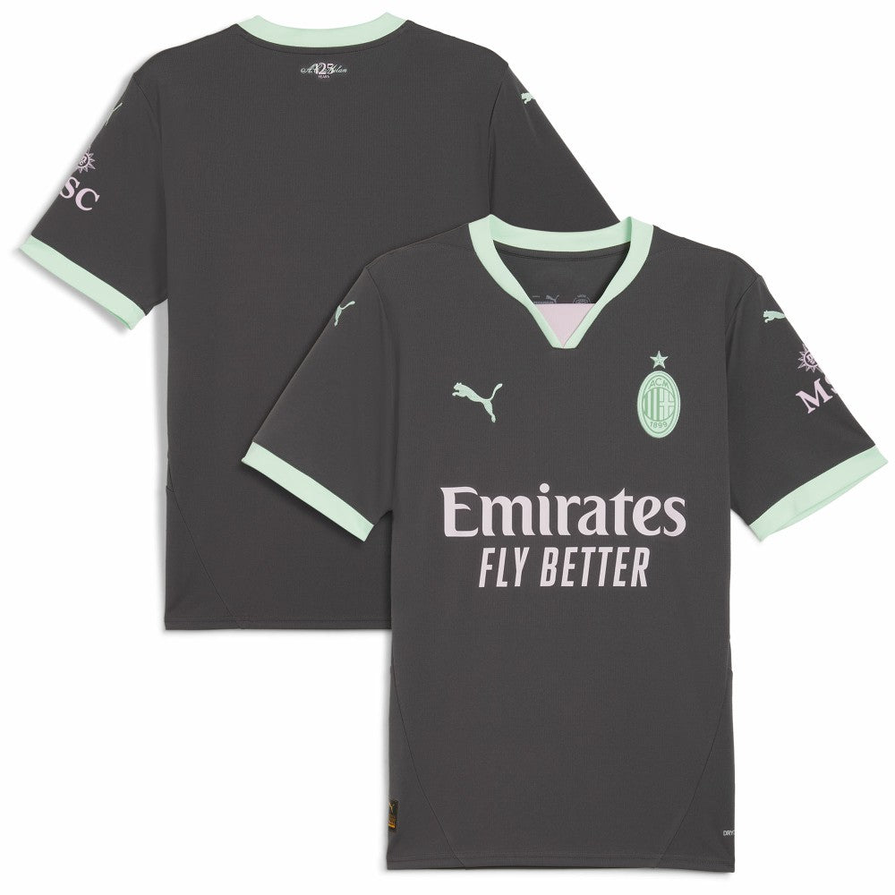 AC Milan 2024/25 Third Replica Jersey Charcoal