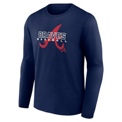 Atlanta Braves Stellar Long Sleeve T-Shirt - Navy T-shirts