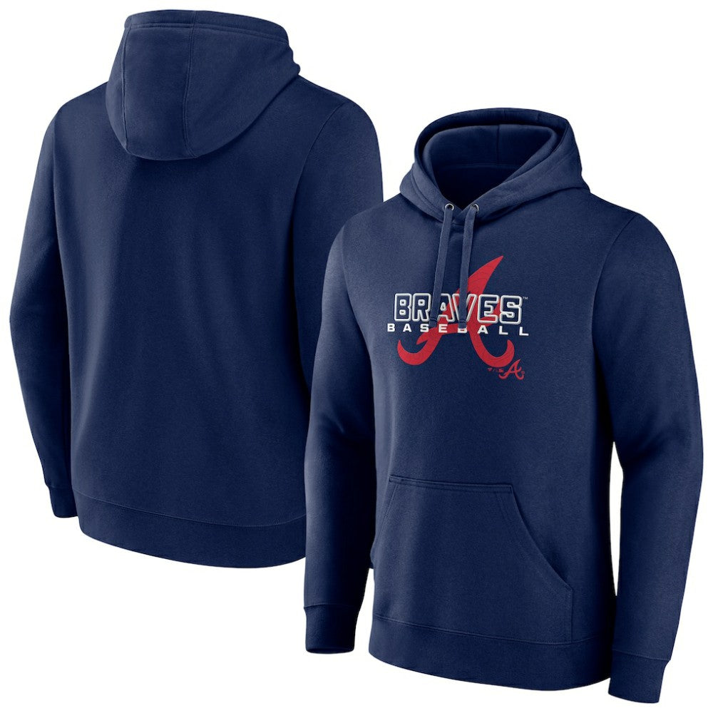 Atlanta Braves Stellar Pullover Hoodie - Navy Hoodies