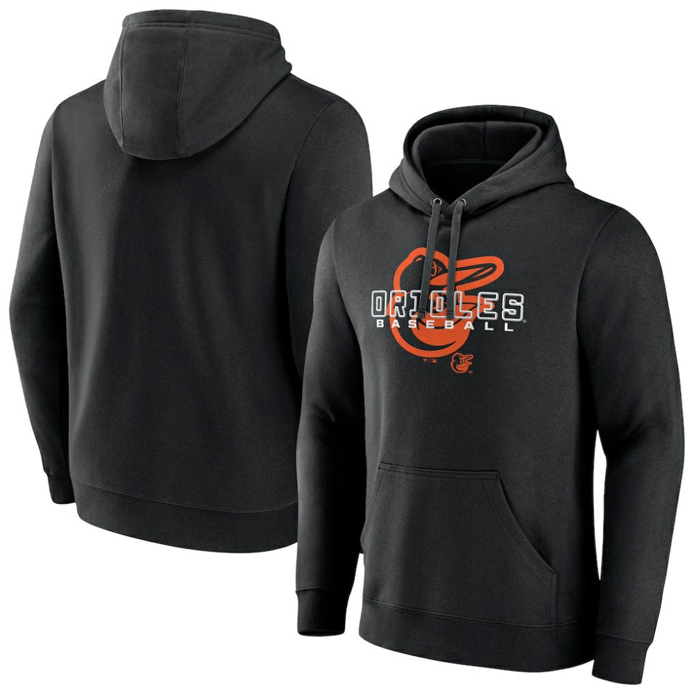 Baltimore Orioles Stellar Pullover Hoodie - Black Hoodies