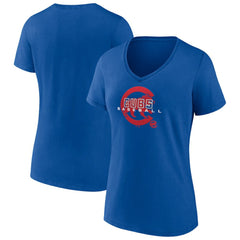 Chicago Cubs Women's Stellar V-Neck T-Shirt - Royal T-shirts