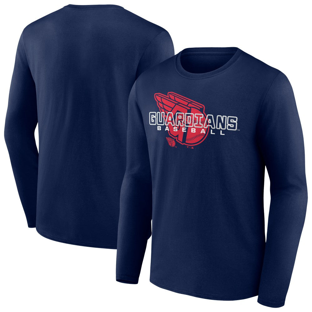Cleveland Guardians Stellar Long Sleeve T-Shirt - Navy T-shirts