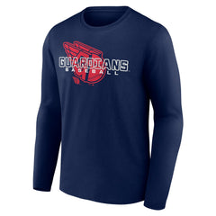Cleveland Guardians Stellar Long Sleeve T-Shirt - Navy T-shirts