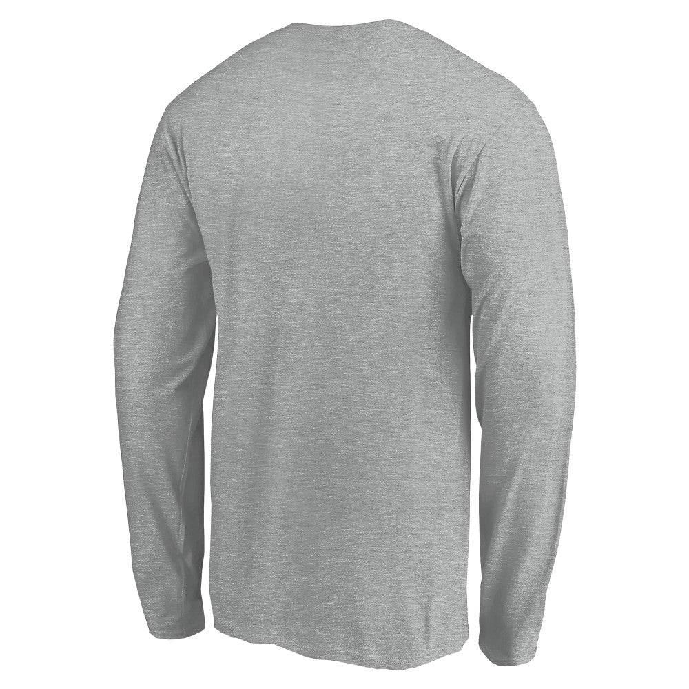 Cleveland Guardians Evanston Stencil Long Sleeve T-Shirt - Gray T-shirts