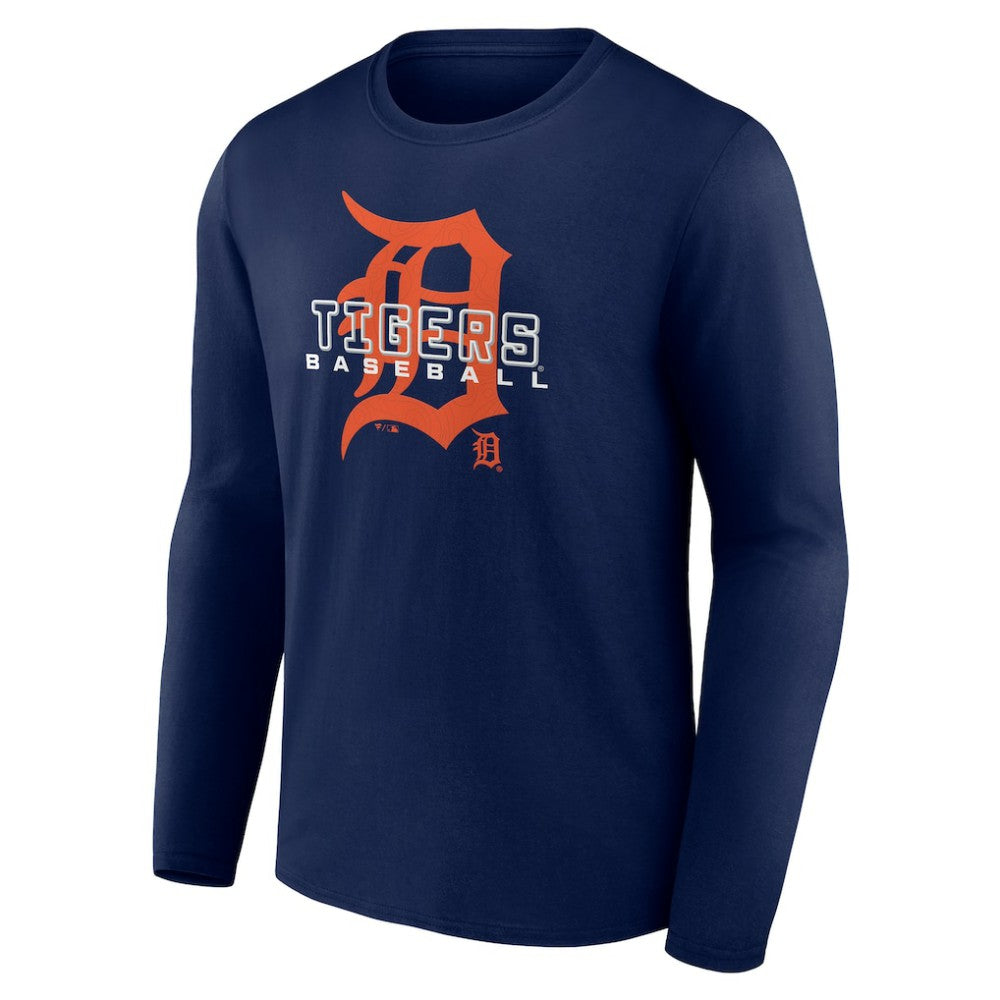 Detroit Tigers Stellar Long Sleeve T-Shirt - Navy T-shirts