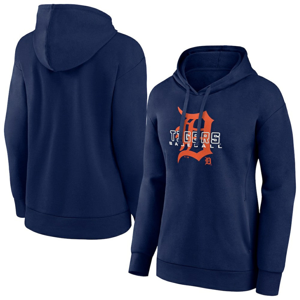Detroit Tigers Women's Stellar Pullover Hoodie - Navy Hoodies