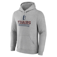 Detroit Tigers Evanston Stencil Pullover Hoodie - Gray Hoodies