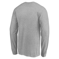 Los Angeles Dodgers Evanston Stencil Long Sleeve T-Shirt - Gray T-shirts