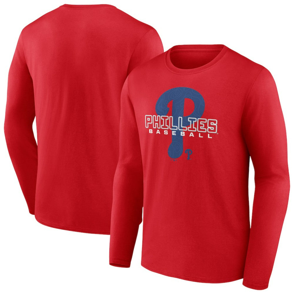 Philadelphia Phillies Stellar Long Sleeve T-Shirt - Red T-shirts