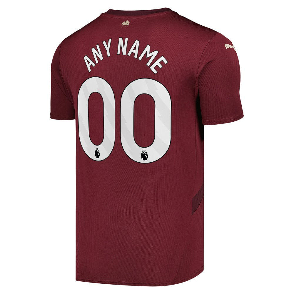 Manchester City 2024/25 Third Replica Custom Jersey Burgundy