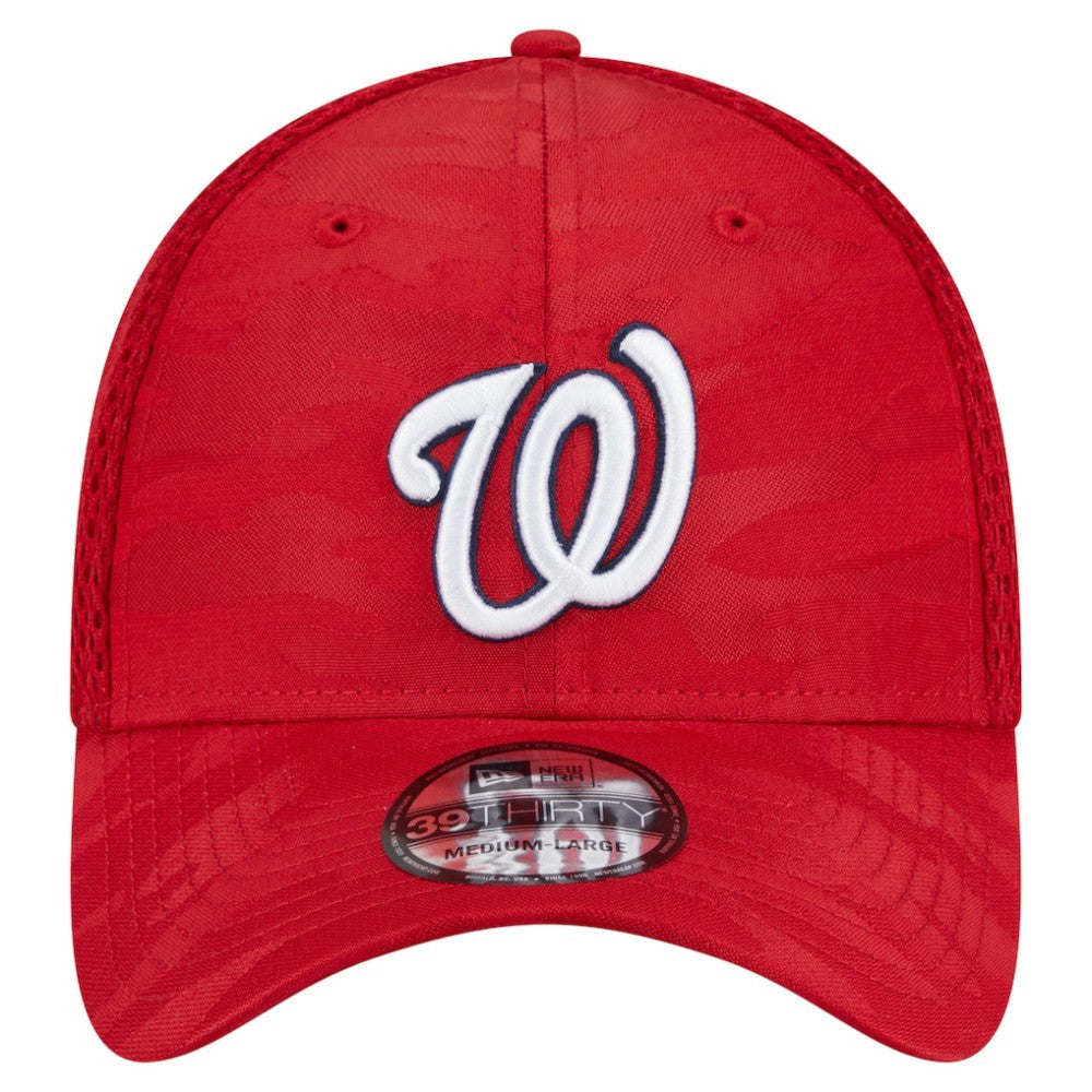 Washington Nationals New Era Subtle Camo 39THIRTY Flex Hat - Red Hats