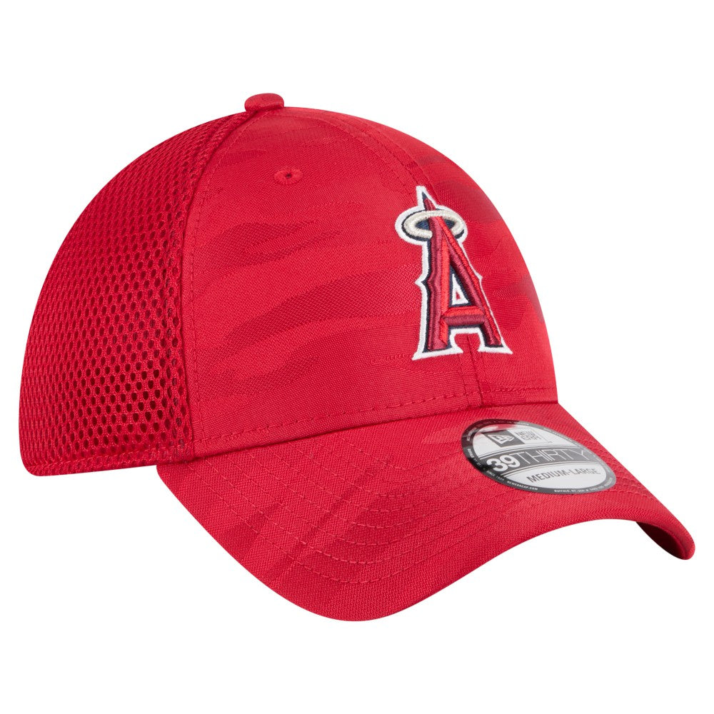 Los Angeles Angels New Era Subtle Camo 39THIRTY Flex Hat - Red Hats