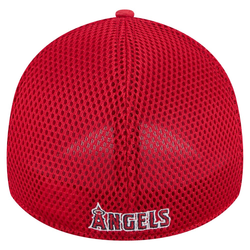 Los Angeles Angels New Era Subtle Camo 39THIRTY Flex Hat - Red Hats