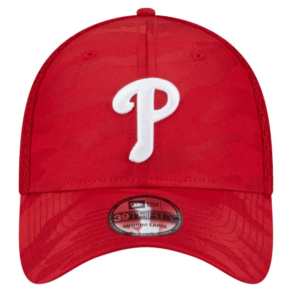Philadelphia Phillies New Era Subtle Camo 39THIRTY Flex Hat - Red Hats