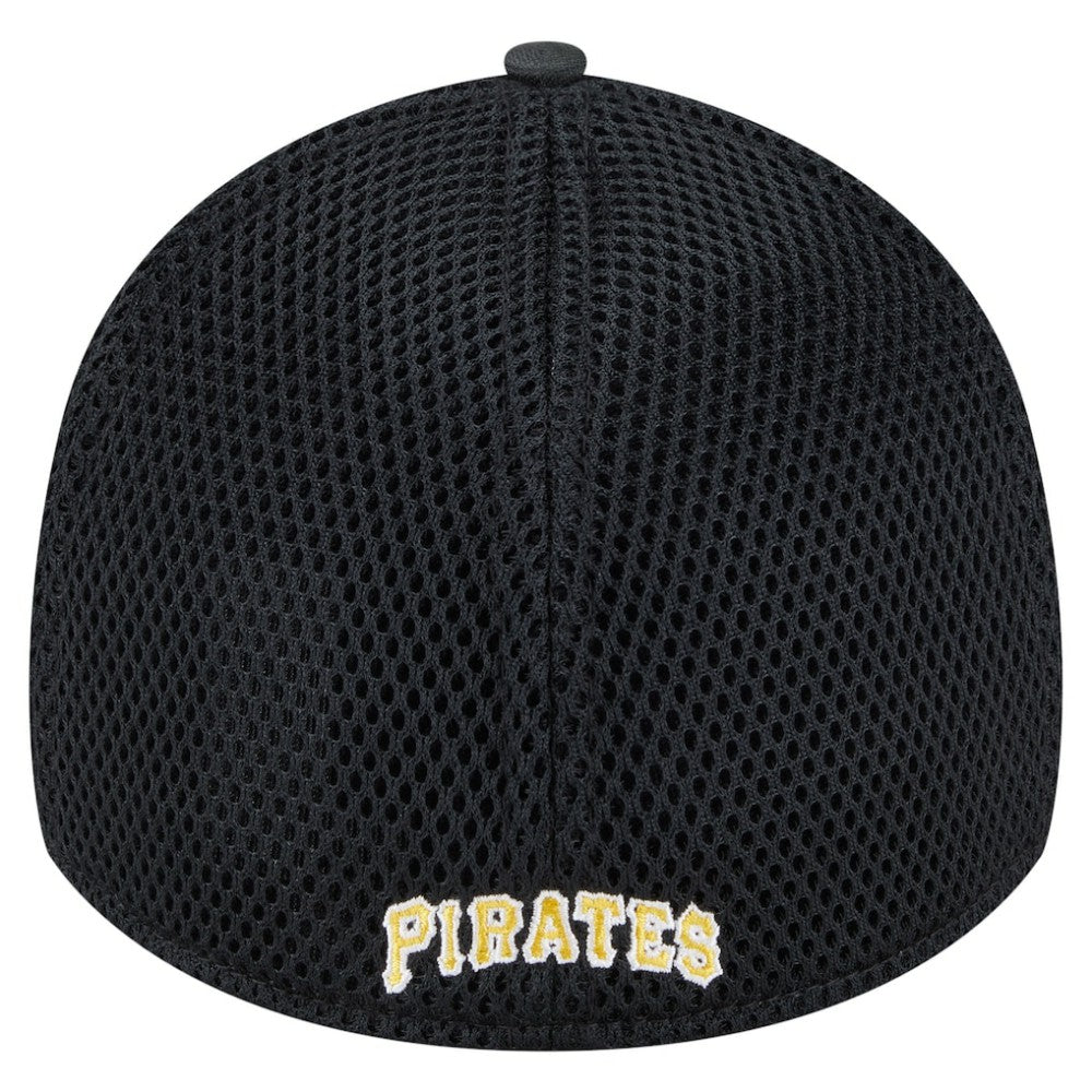 Pittsburgh Pirates New Era Subtle Camo 39THIRTY Flex Hat - Black Hats