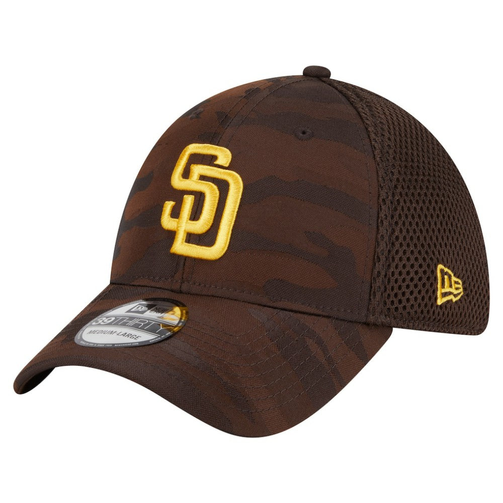San Diego Padres New Era Subtle Camo 39THIRTY Flex Hat - Dark Brown Hats