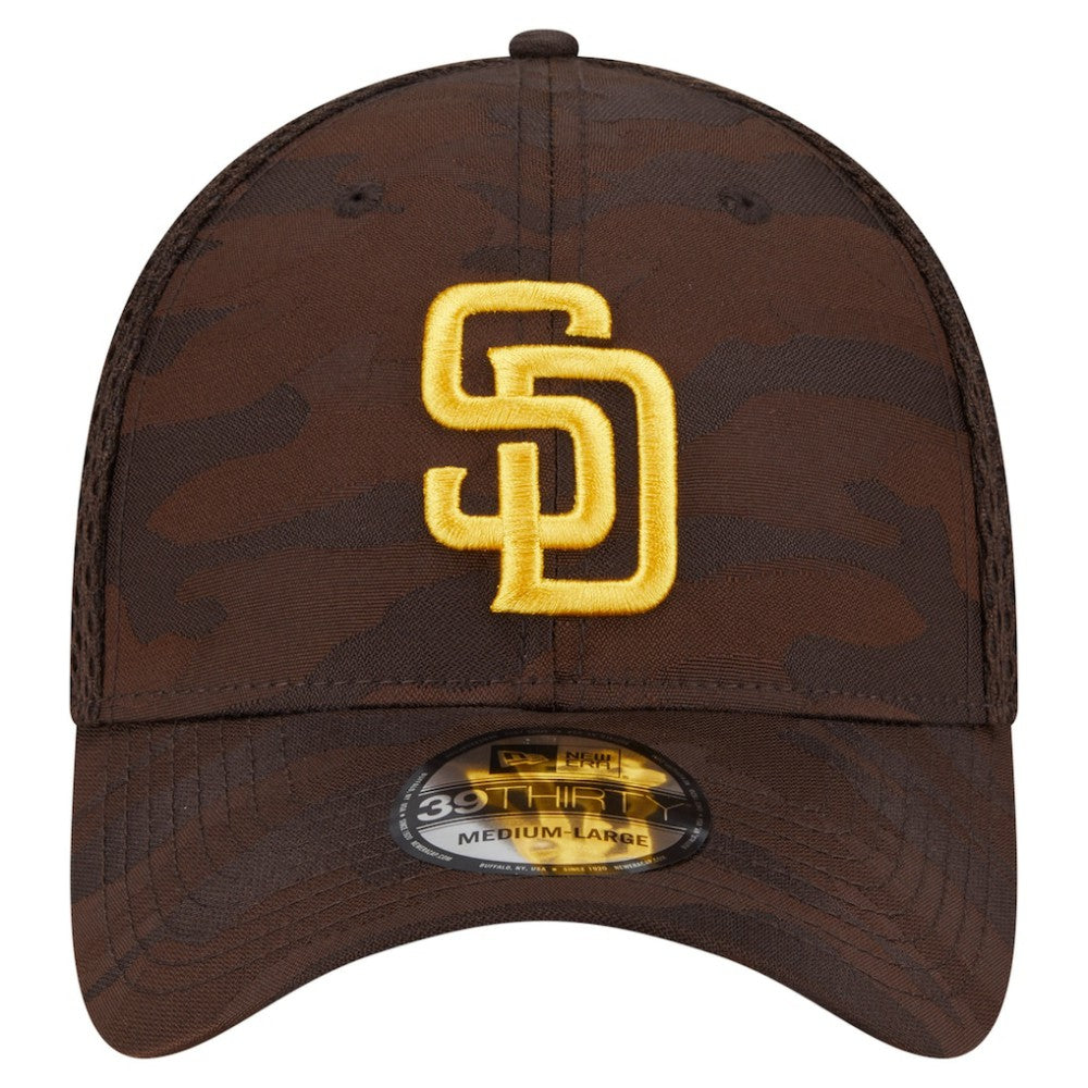 San Diego Padres New Era Subtle Camo 39THIRTY Flex Hat - Dark Brown Hats