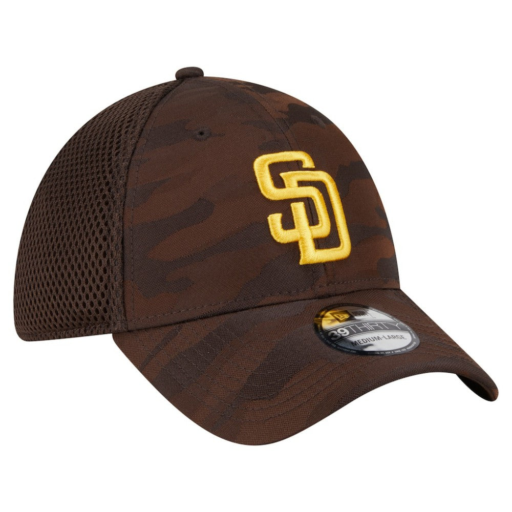 San Diego Padres New Era Subtle Camo 39THIRTY Flex Hat - Dark Brown Hats