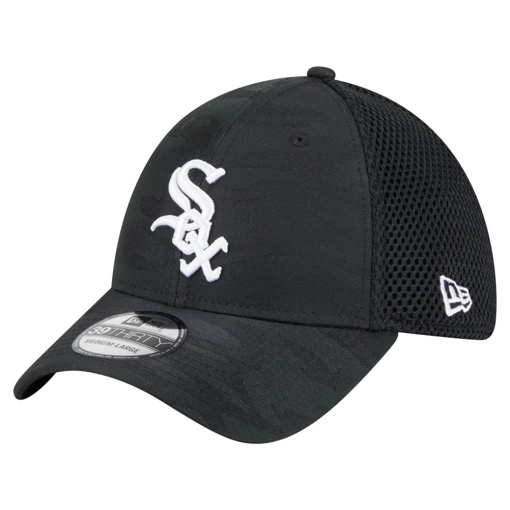 Chicago White Sox New Era Subtle Camo 39THIRTY Flex Hat - Black Hats