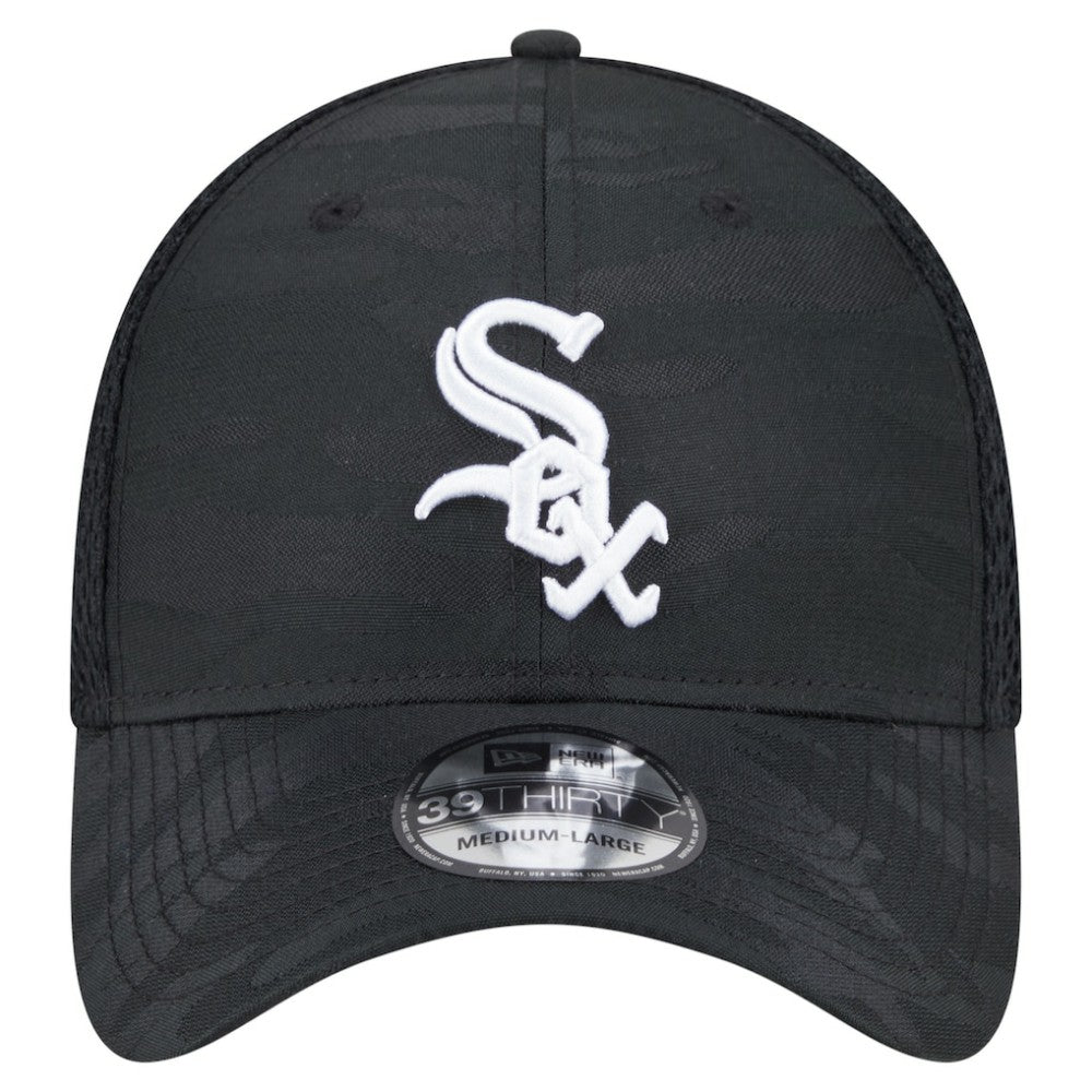 Chicago White Sox New Era Subtle Camo 39THIRTY Flex Hat - Black Hats