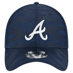 Atlanta Braves New Era Subtle Camo 39THIRTY Flex Hat - Navy Hats