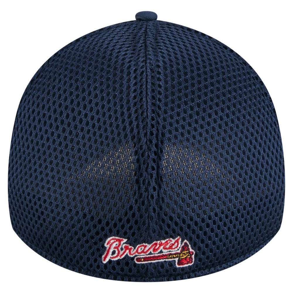 Atlanta Braves New Era Subtle Camo 39THIRTY Flex Hat - Navy Hats