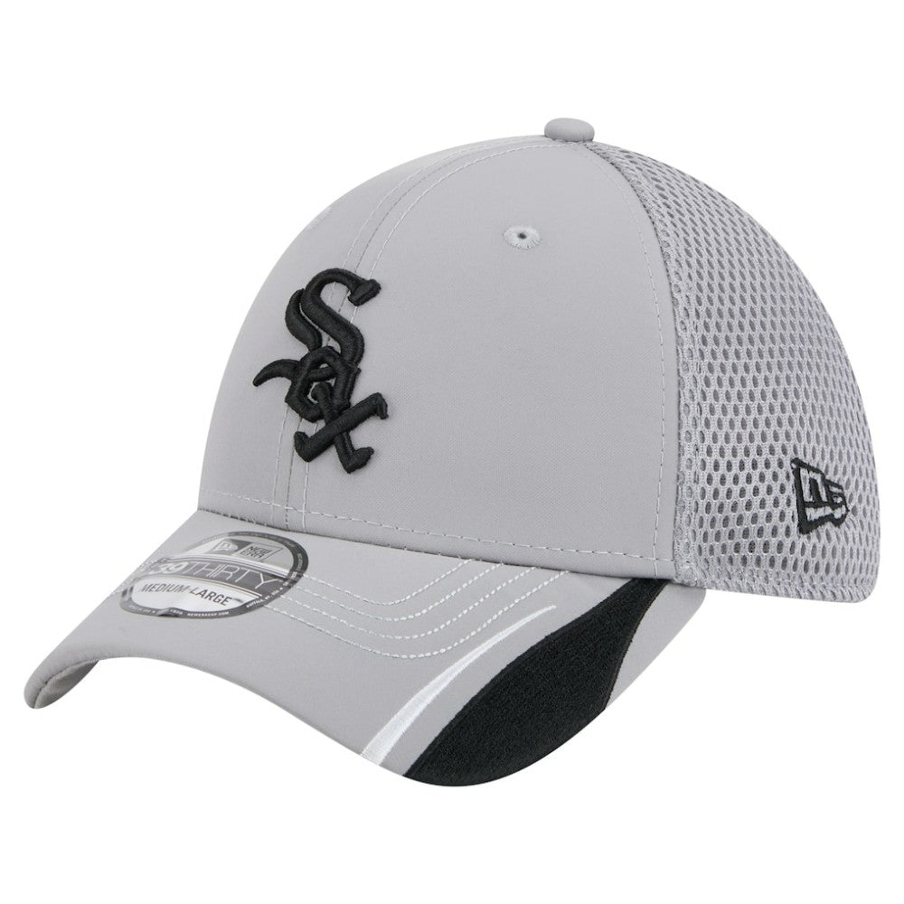 Chicago White Sox New Era Linear 39THIRTY Flex Hat - Gray Hats
