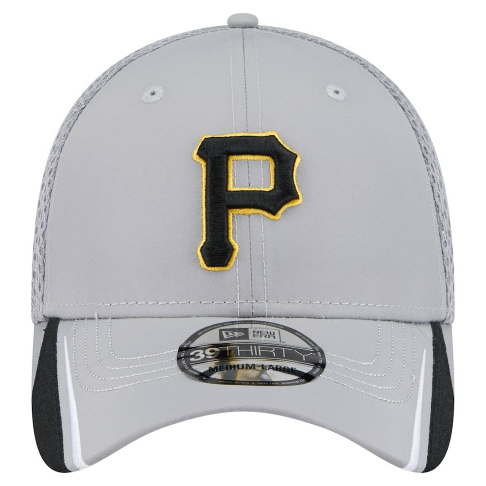 Pittsburgh Pirates New Era Linear 39THIRTY Flex Hat - Gray Hats