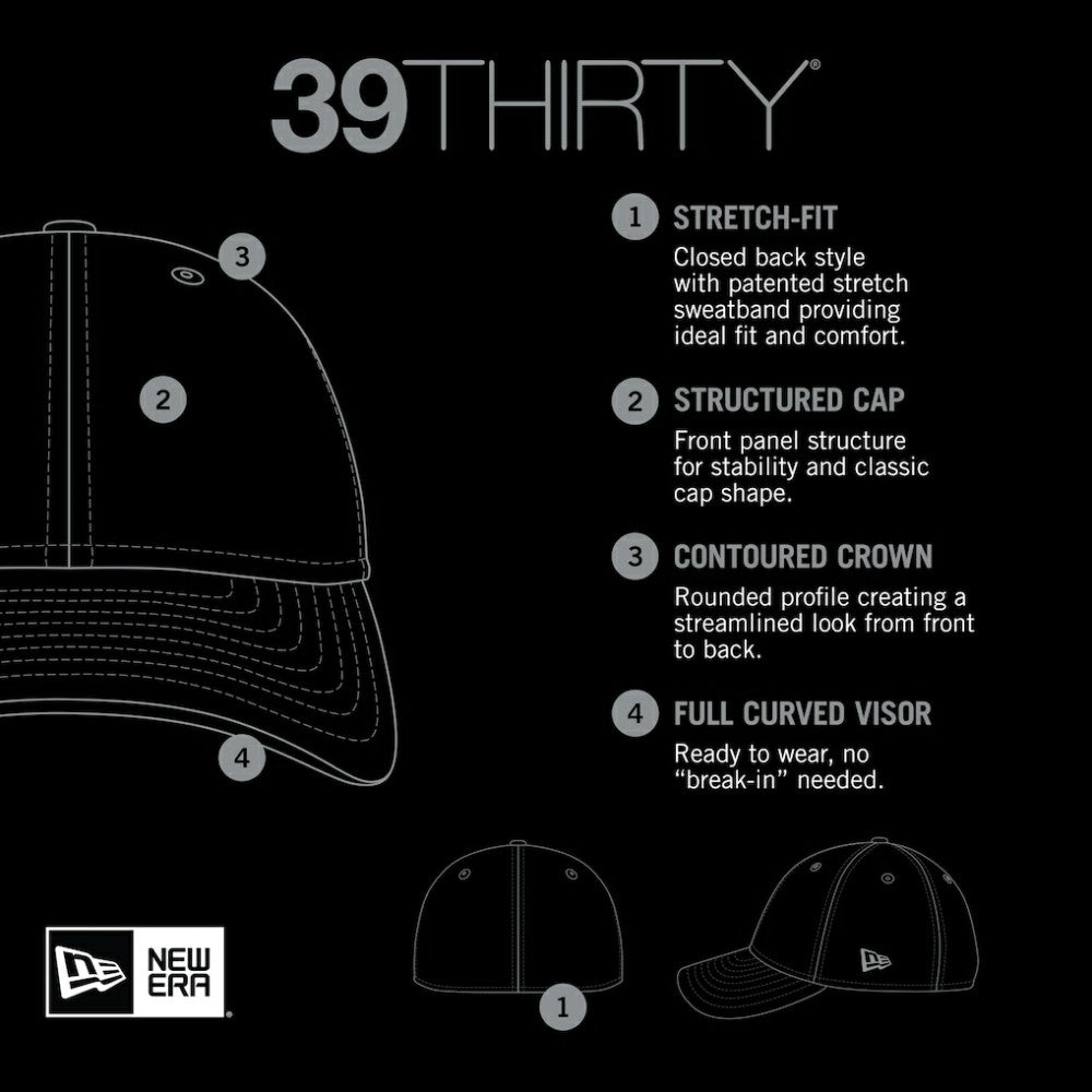 San Francisco Giants New Era Linear 39THIRTY Flex Hat - Gray Hats
