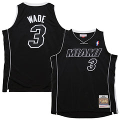 Dwyane Wade Miami Heat 2011/12 Hardwood Classics Authentic Jersey Black