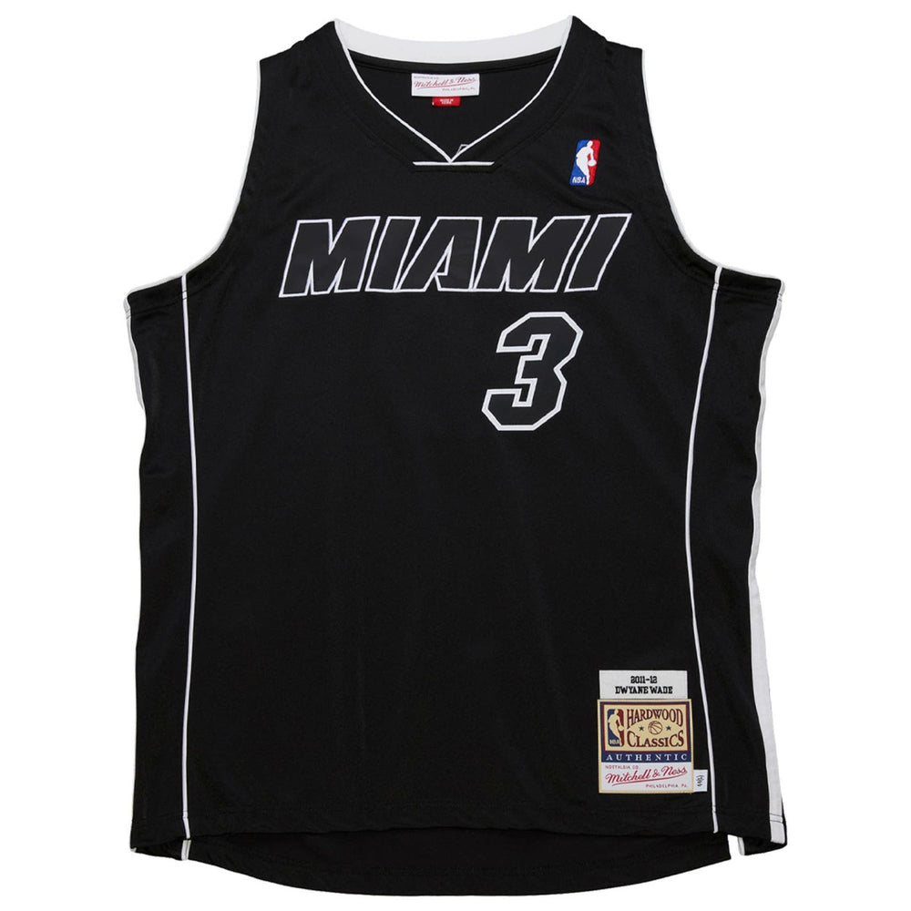Dwyane Wade Miami Heat 2011/12 Hardwood Classics Authentic Jersey Black