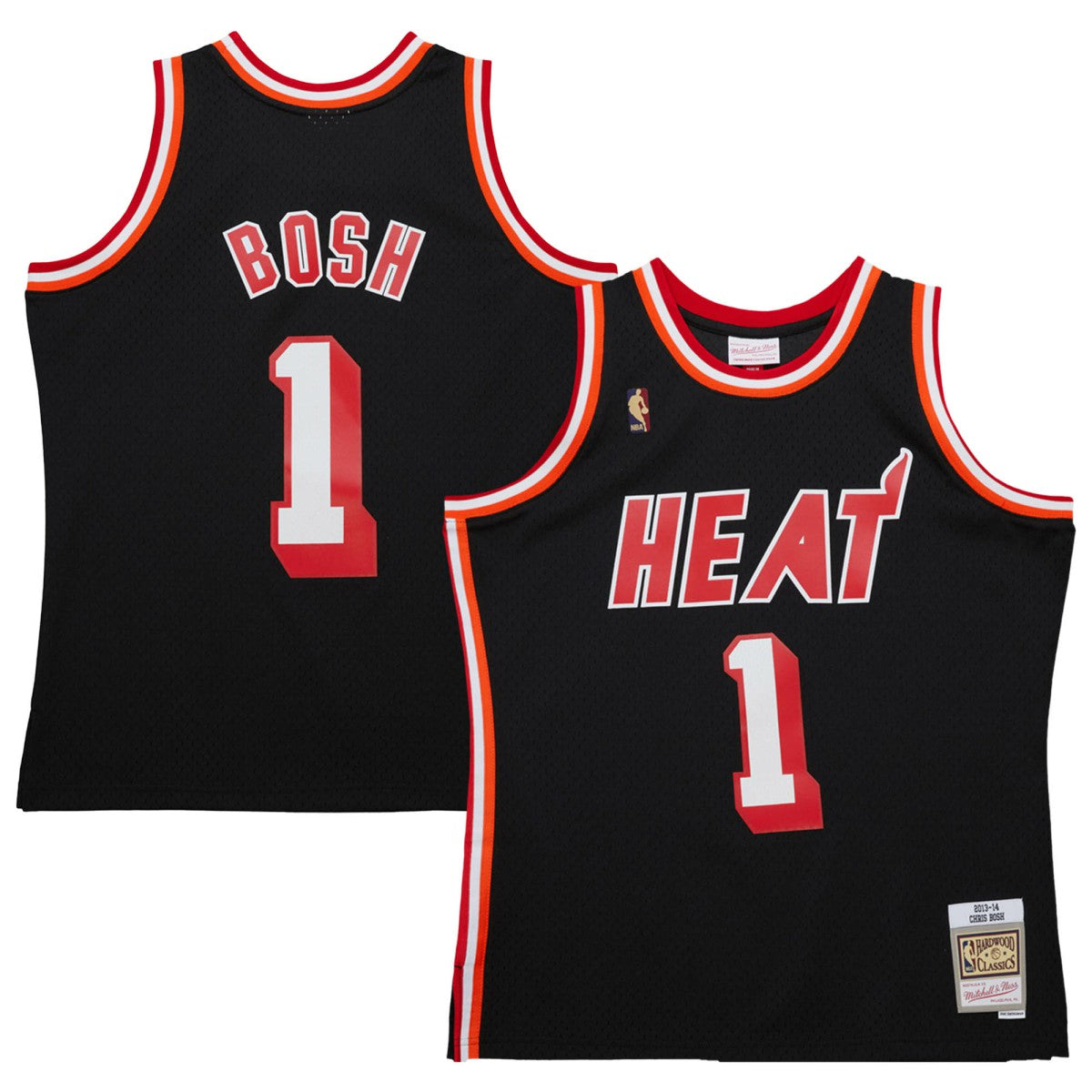Chris Bosh Miami Heat 2013/14 Hardwood Classics Swingman Jersey Black