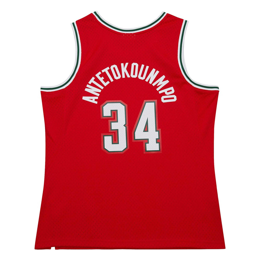 Giannis Antetokounmpo Milwaukee Bucks 2014/15 Hardwood Classics Swingman Jersey Red