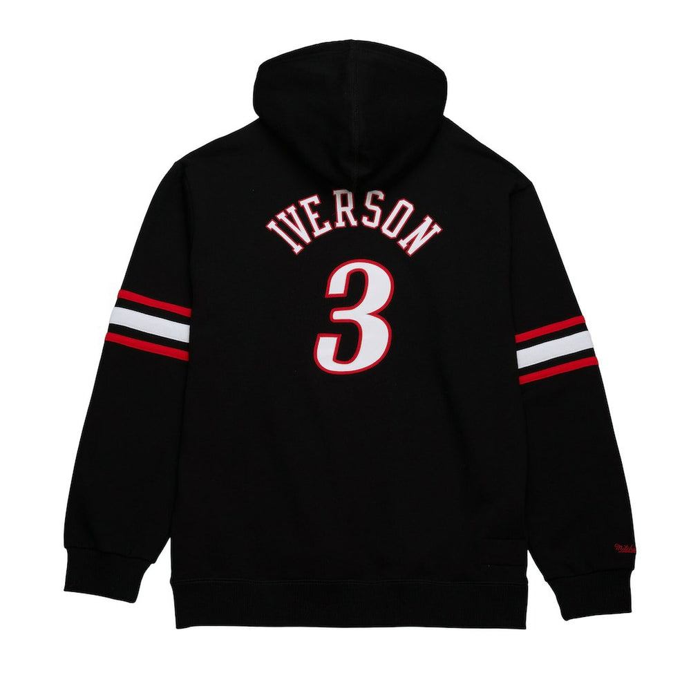 Allen Iverson Philadelphia 76ers Name & Number Pullover Hoodie Black