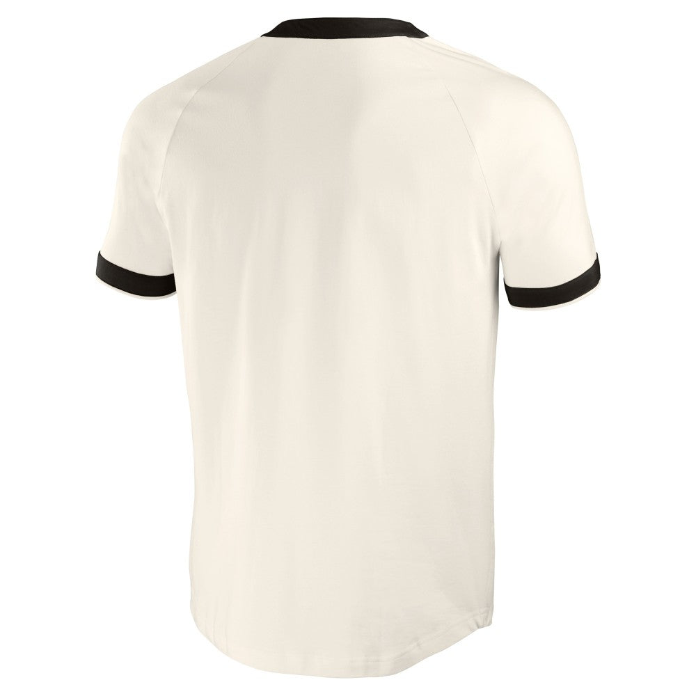 Cincinnati Reds Darius Rucker Collection by Fanatics Henley Raglan T-Shirt - White T-shirts