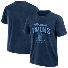 Minnesota Twins Darius Rucker Collection by Fanatics Cooperstown Collection Washed T-Shirt - Navy T-shirts