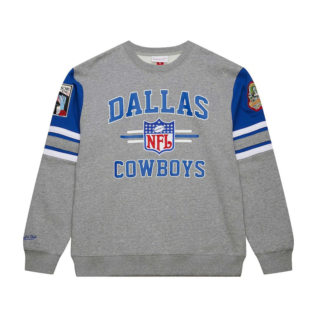Dallas Cowboys Vintage Logo Pullover Sweatshirt Heather Gray