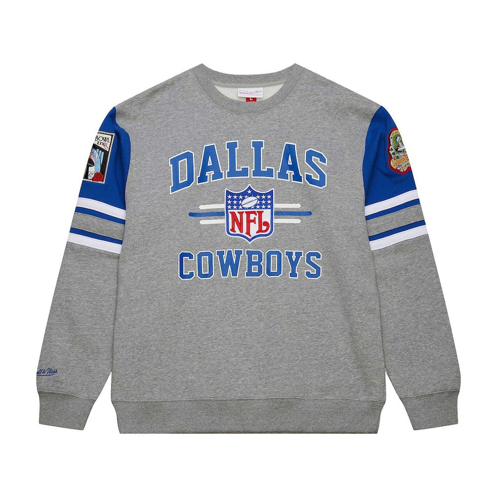 Dallas Cowboys Vintage Logo Pullover Sweatshirt Heather Gray