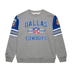 Dallas Cowboys Vintage Logo Pullover Sweatshirt Heather Gray
