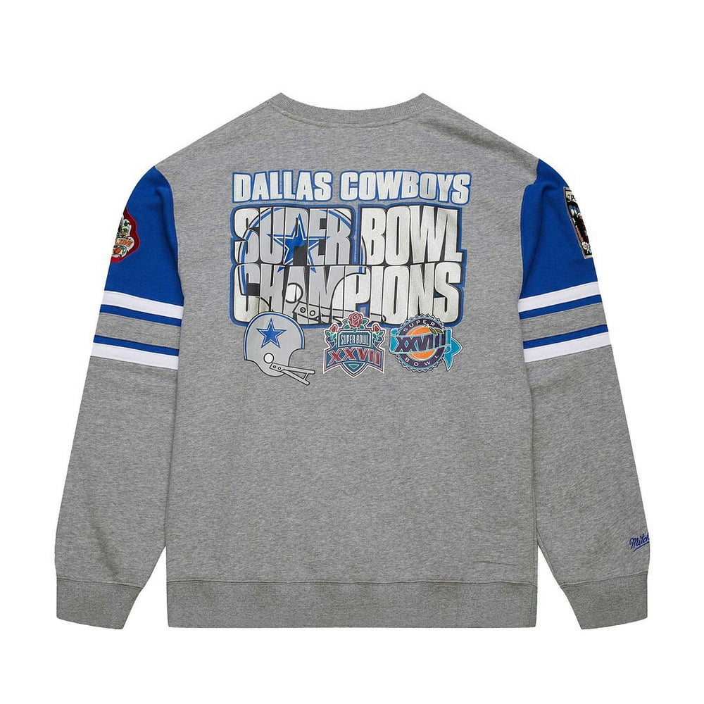 Dallas Cowboys Vintage Logo Pullover Sweatshirt Heather Gray