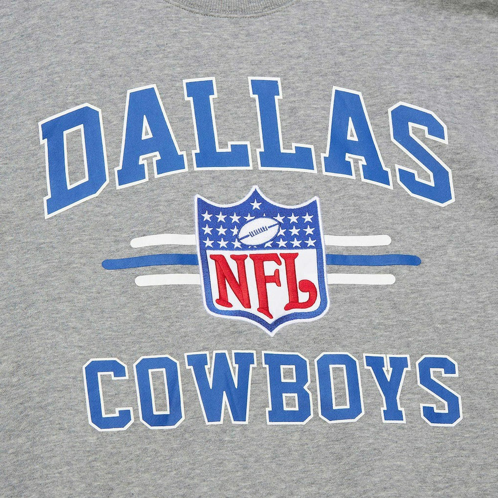 Dallas Cowboys Vintage Logo Pullover Sweatshirt Heather Gray